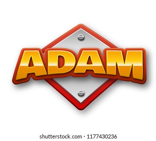 Adam Popular Nick Names Around World Stock Illustration 1177430236 ...