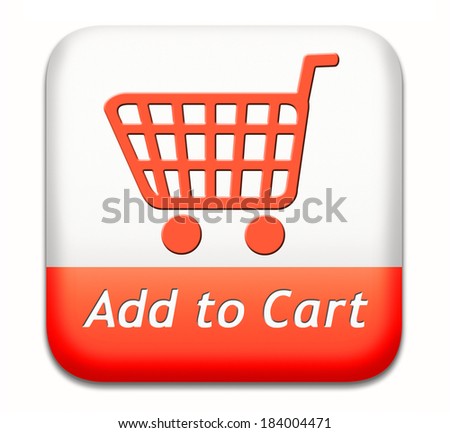 Add to cart button start shopping now icon go to the online webshop, internet web button