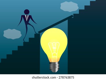 Inspiration Idea Inspire Motivate People Success Stock Vector (Royalty ...