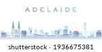 Adelaide Transparent Layers Gradient Landmarks Skyline