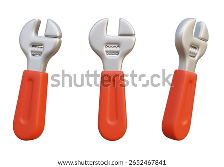 adjustable spanner wrench 3D Icon