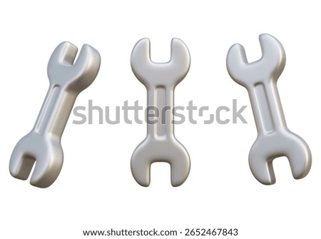 adjustable spanner wrench 3D Icon
