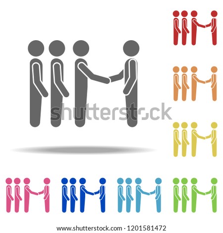 admission icon. Elements of Conversation in multi colored icons. Simple icon for websites, web design, mobile app, info graphics