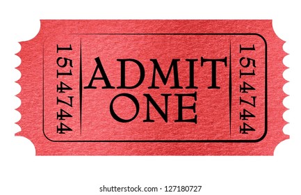 Admission Ticket Ripped Half Stock Photo (Edit Now) 52952764