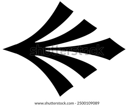 adornos simbol logo bunga vector hitam putih