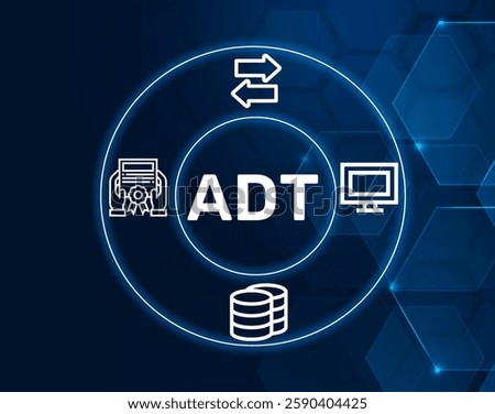 adt acknowledge data transfer.ADT acronym. A system used for acknowledging successful data transfers.