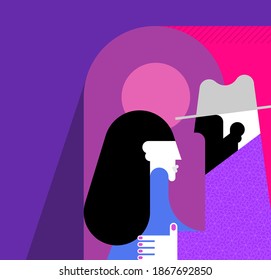 別れ カップル のイラスト素材 画像 ベクター画像 Shutterstock