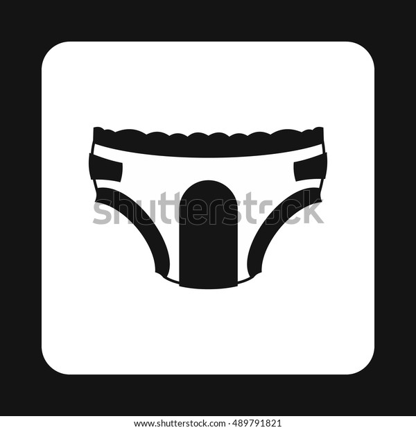 Adult Diapers Icon Simple Style Isolated のイラスト素材