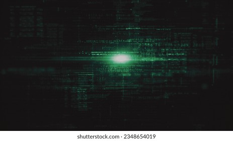 Advanced data matrix simulation UI with cutting-edge digital environment with a dynamic and immersive display of interconnected data matrix information networks systems background