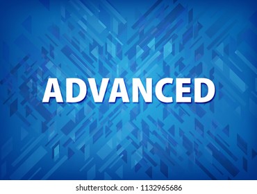 Advanced isolated on blue background abstract illustration
