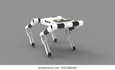 Advanced quadruped robot designed for versatile movement and functional applications.