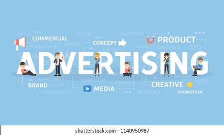 Advertising Concept Illustration Idea Promotion Marketing Stock ...