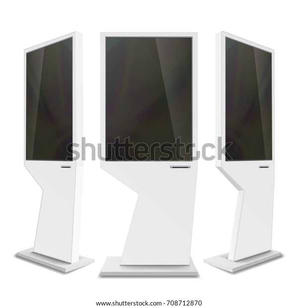 Download Advertising Digital Signage Advertising Screen Mock Stock Illustration 708712870