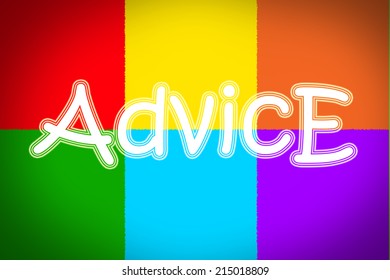 Advice Concept text on background