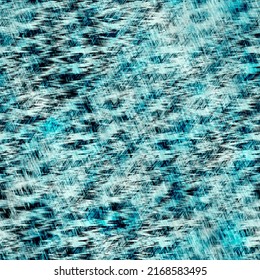 Aegean Teal Blue Grunge Dyed Bleed Wash Mottled Linen Print Pattern. Modern Distressed Textile Effect Background In Nautical Maritime Style. Masculine Tie Dye Worn Home Decor Fashion Streaked Design