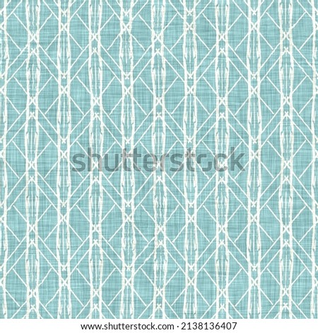 Aegean teal liner stripe patterned linen texture background. Summer coastal living style home decor fabric effect. Sea green wash grunge wave line blur material. Decorative textile seamless pattern