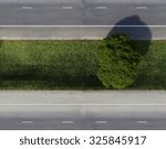 Aerial view of Road and Tree 