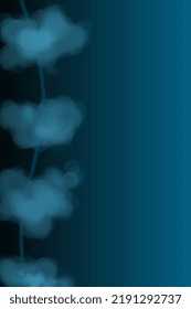 Aesthetic Abstract Blue Cloud Background 