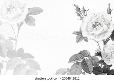 Aesthetic Flower Wallpaper Background, Beautiful Remix From Vintage Public Domain Art