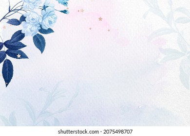 Aesthetic Flower Wallpaper Background, Beautiful Remix From Vintage Public Domain Art