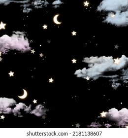 Aesthetic Night Sky Background Which Can Be Used In Any Image As A Background Or A Wallpaper