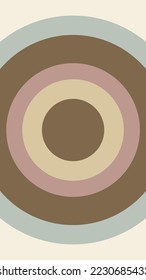 Aesthetic soft brown blue pink gradient circle

