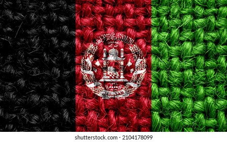 Afghanistan Flag On Fabric Texture 3d Stock Illustration 2104178099 ...