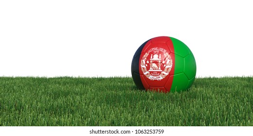 Afghanistan New Flag Soccer Ball Lying Stock Illustration 1061935964 ...