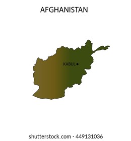 Afghanistan Map Stock Illustration 449131084 | Shutterstock