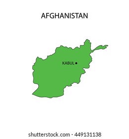 Afghanistan Map Stock Illustration 449131084 | Shutterstock