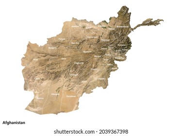 Afghanistan Satellite Imagery (3D Rendering)