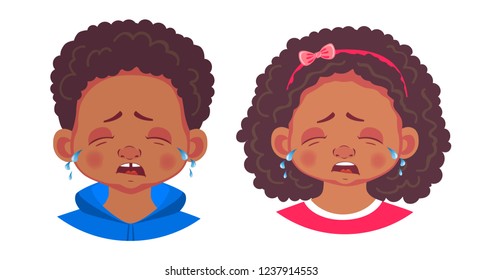 女の子 泣き顔 のイラスト素材 画像 ベクター画像 Shutterstock