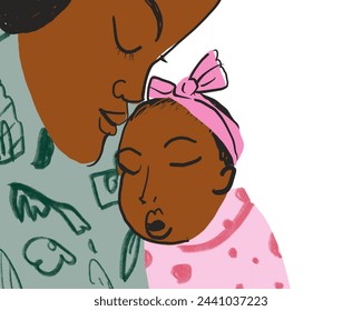 african american mother holding newborn baby in arms - Powered by Shutterstock