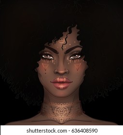 Black cartoon afro girl 40+ Best