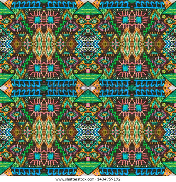 African Art Drawing Seamless Aztec Pattern The Arts Backgrounds