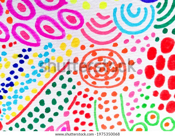 African Circle Design.
Multicolored Native Elements. Rainbow African Divider. Traditional
Textiles. Vivid Background Illustration Africa. White Ethnic
Abstract.