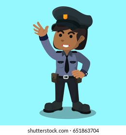 African Female Police Officer Stock Illustration 651863704 | Shutterstock