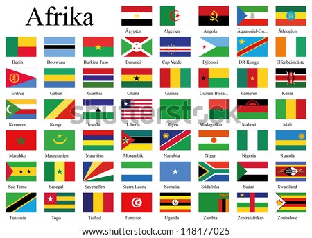African Flags Ilustración de stock148477025: Shutterstock