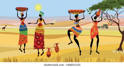 African Lady, Women, Wall Decoration