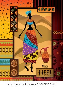 African Lady, Women, Wall Decoration