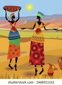 African Lady, Women, Wall Decoration