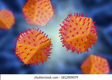 African Swine Fever Virus, 3D Illustration