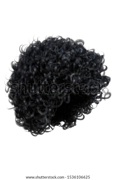 Afro Hair Isolated Africanamerican 3d Illustration のイラスト素材