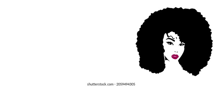 Afro Hair Silhouette Beautiful Face