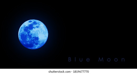 Agartala, India - 09/20/2020: The Blue Moon Will Come On October 31, 2020.