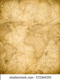 aged pirates treasure map background