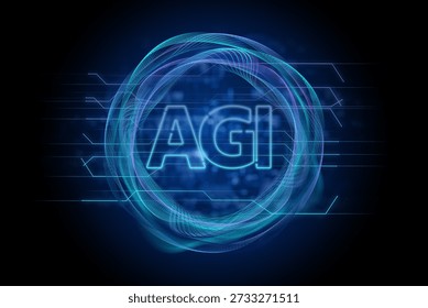 AGI Artificial General Intelligence concept