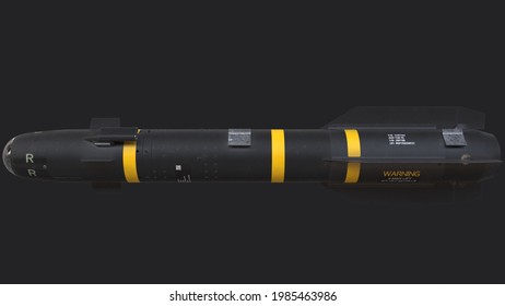 AGM-114 Hellfire Is An Air To Surface Missile 3D Illustration