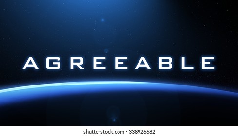 Agreeable word.
