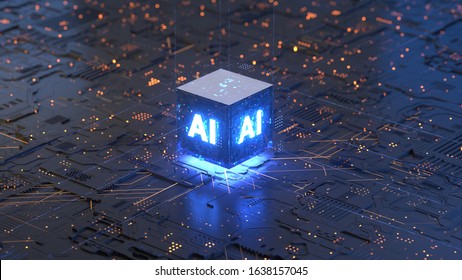 AI, Artificial Intelligence Concept,3d Rendering,conceptual Image.